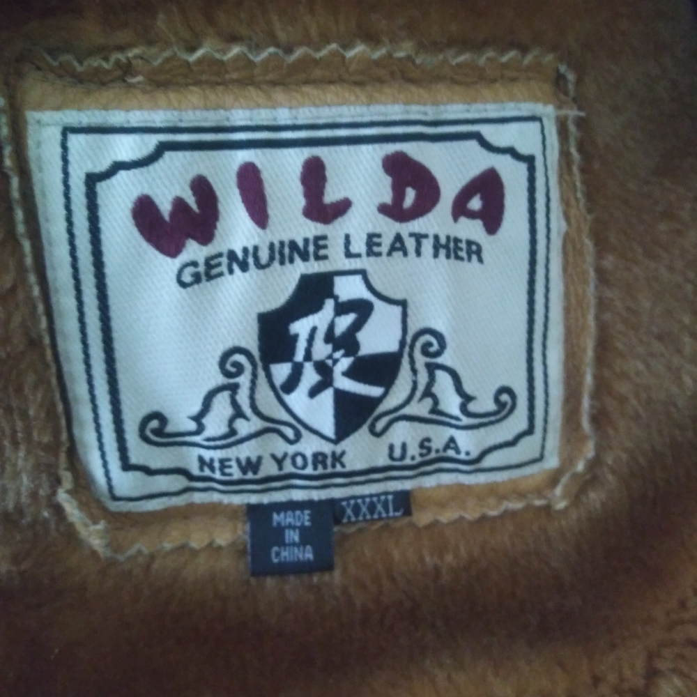 XxL leather jacket with hood